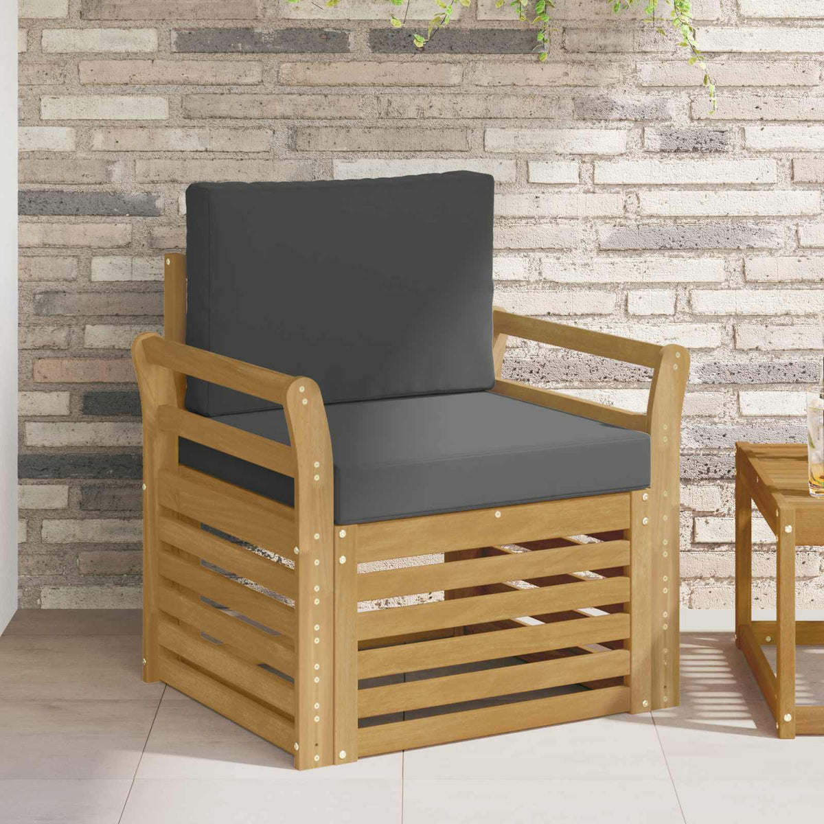 Set vanjskih sofa Poliester Bijela