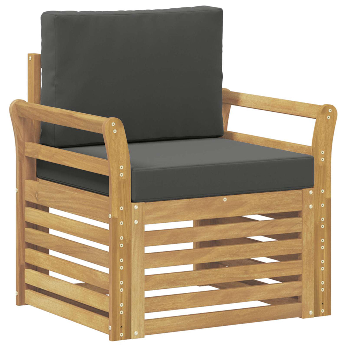 Set vanjskih sofa Poliester Bijela