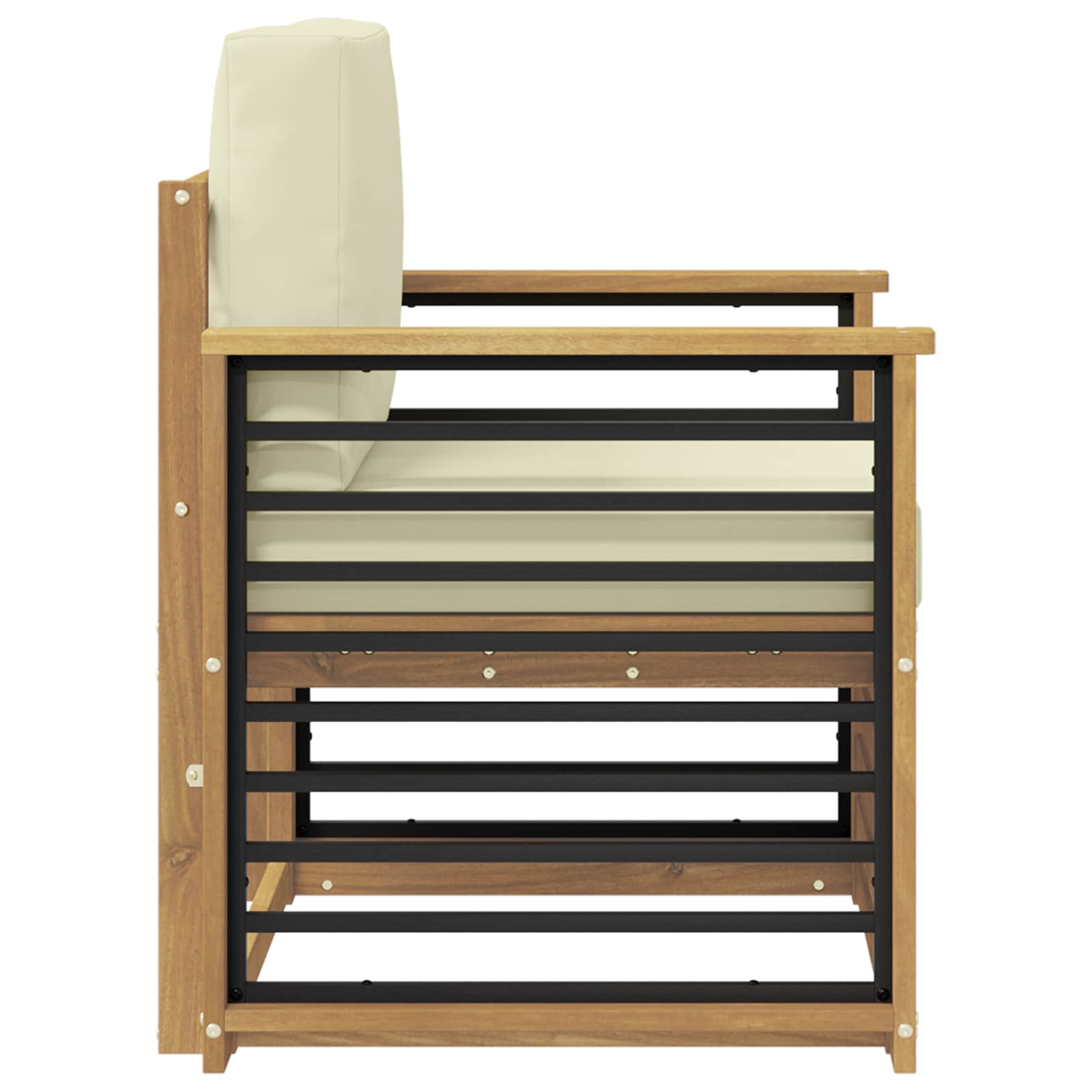 Set vanjskih sofa Poliester Bijela