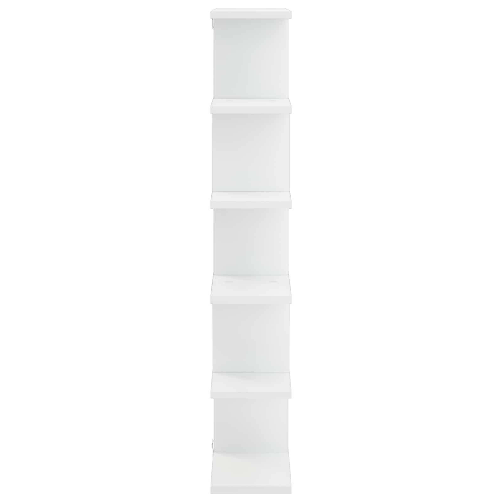 Zidna polica Bijela 70 x 17 x 101 cm Prerađeno drvo