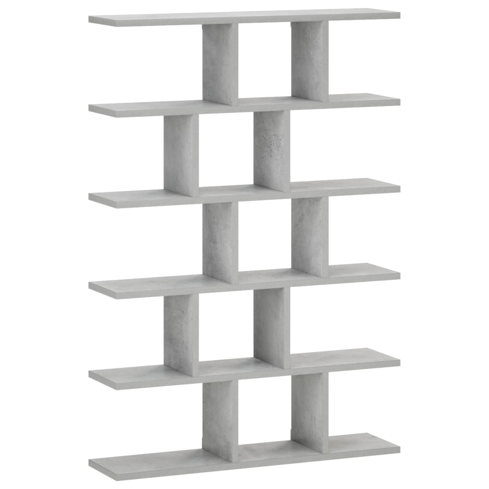 Zidna polica Betonska siva 70 x 17 x 101 cm Prerađeno drvo