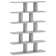Zidna polica Betonska siva 70 x 17 x 101 cm Prerađeno drvo