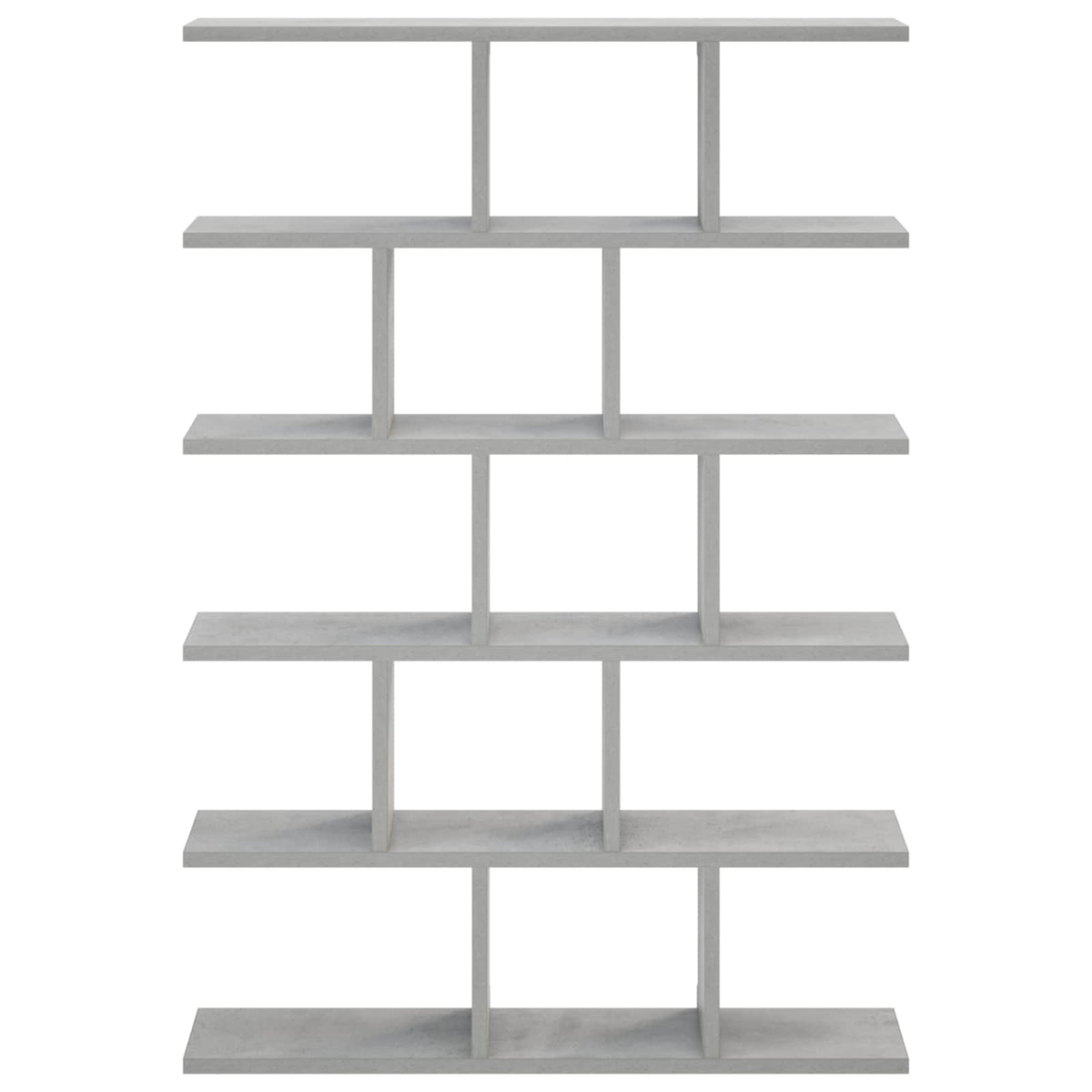 Zidna polica Betonska siva 70 x 17 x 101 cm Prerađeno drvo