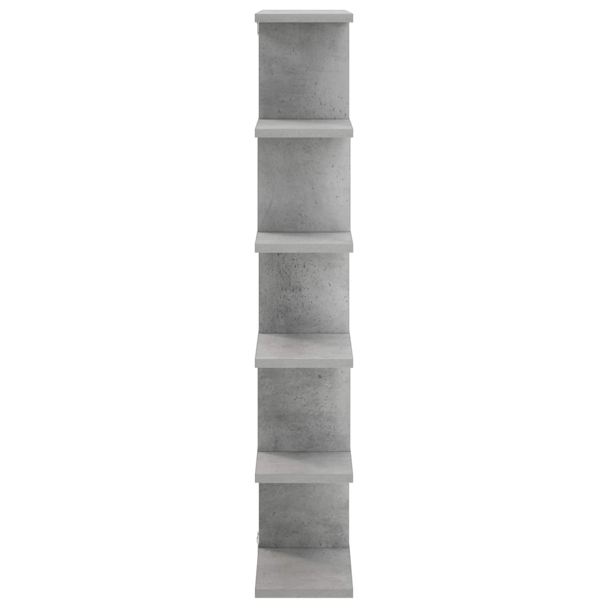 Zidna polica Betonska siva 70 x 17 x 101 cm Prerađeno drvo