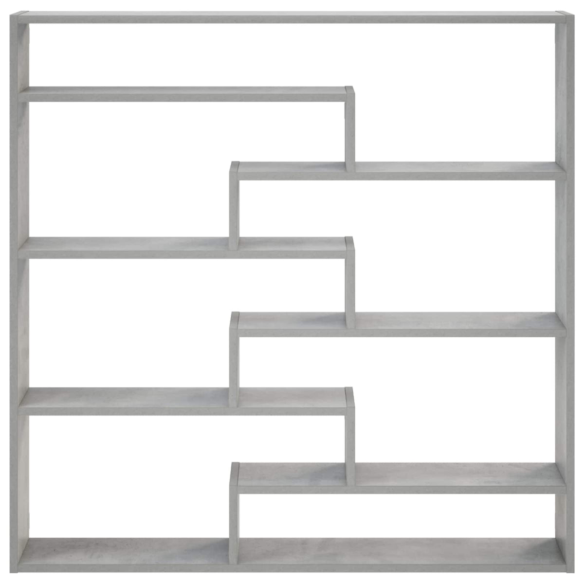 Zidna polica Betonska siva 103 x 17 x 102 cm Prerađeno drvo