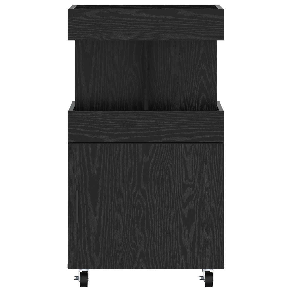 Barska kolica Crni hrast 50 x 41 x 89 cm Konstruirano drvo
