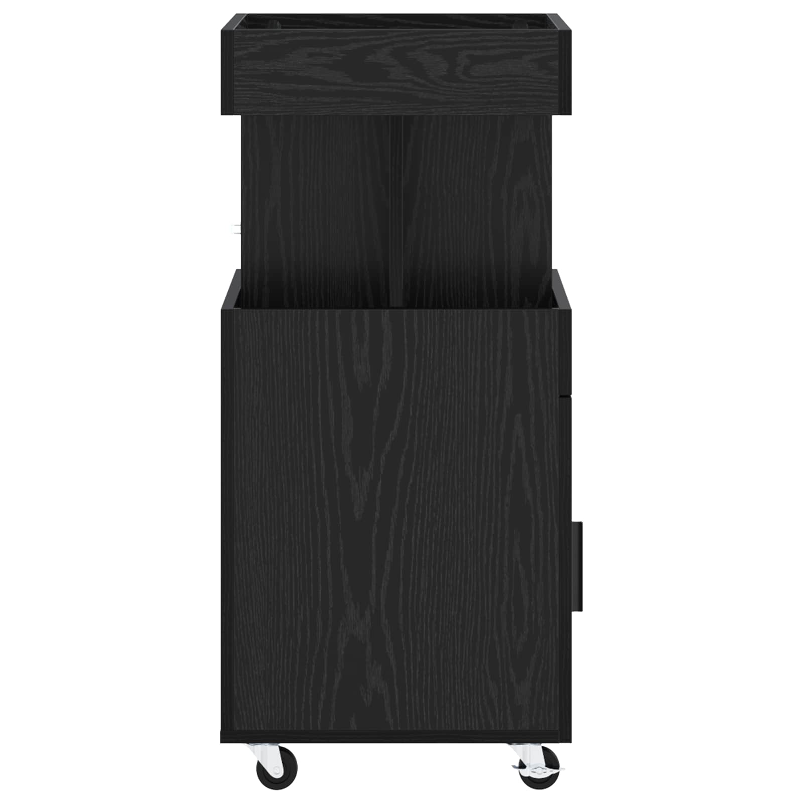 Barska kolica Crni hrast 50 x 41 x 89 cm Konstruirano drvo