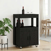 Barska kolica Crni hrast 60 x 39,5 x 89 cm Prerađeno drvo