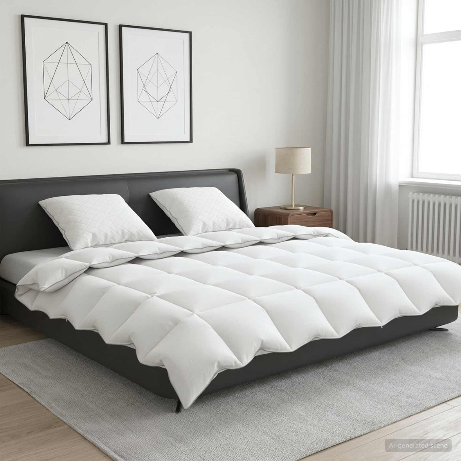 90% guska dol set FULDA 3 kom. 240 x 260 cm Zima 300 GSM Bijela