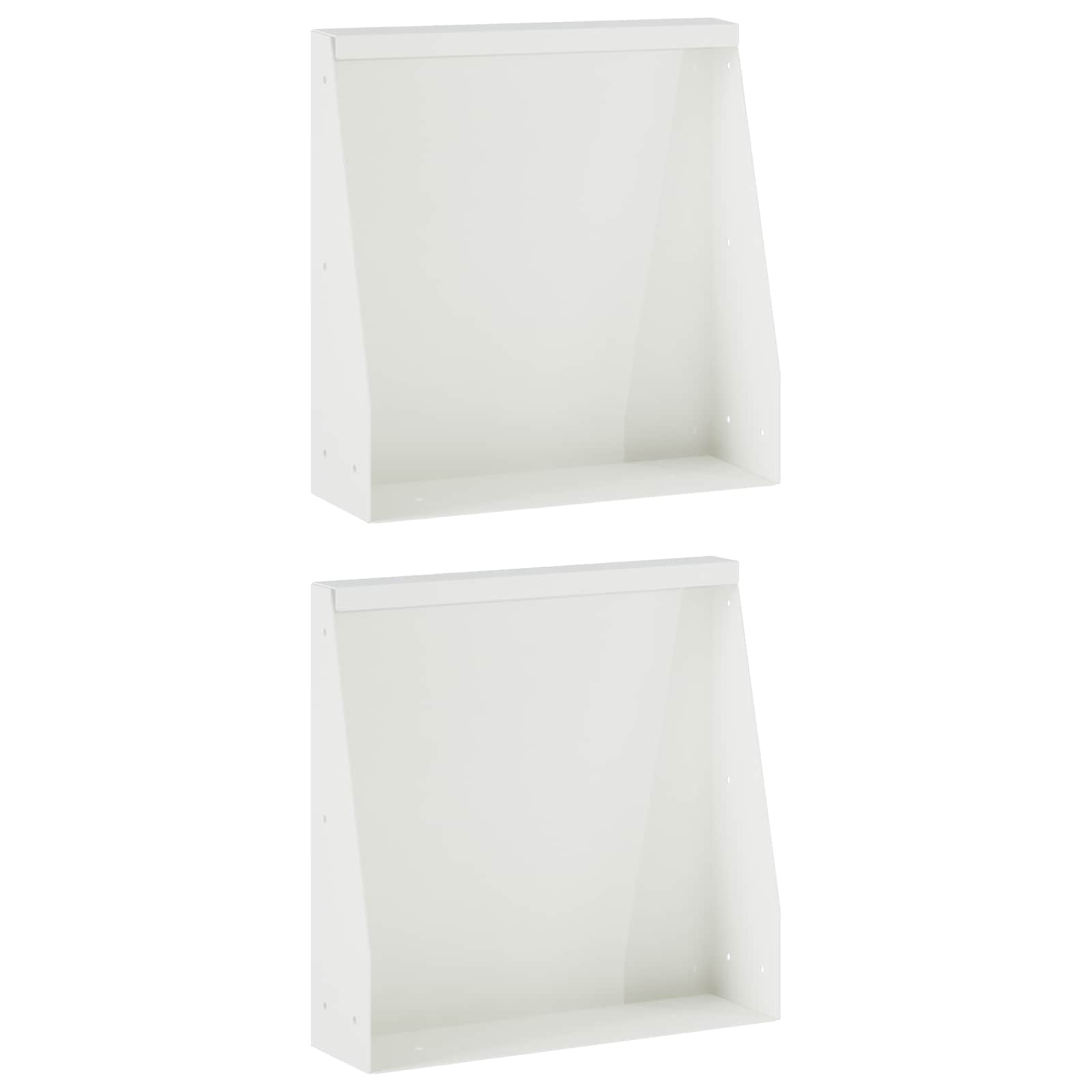 Zid za zadržavanje 2 kom. 40 x 12 x 30 cm Čelik Bijela