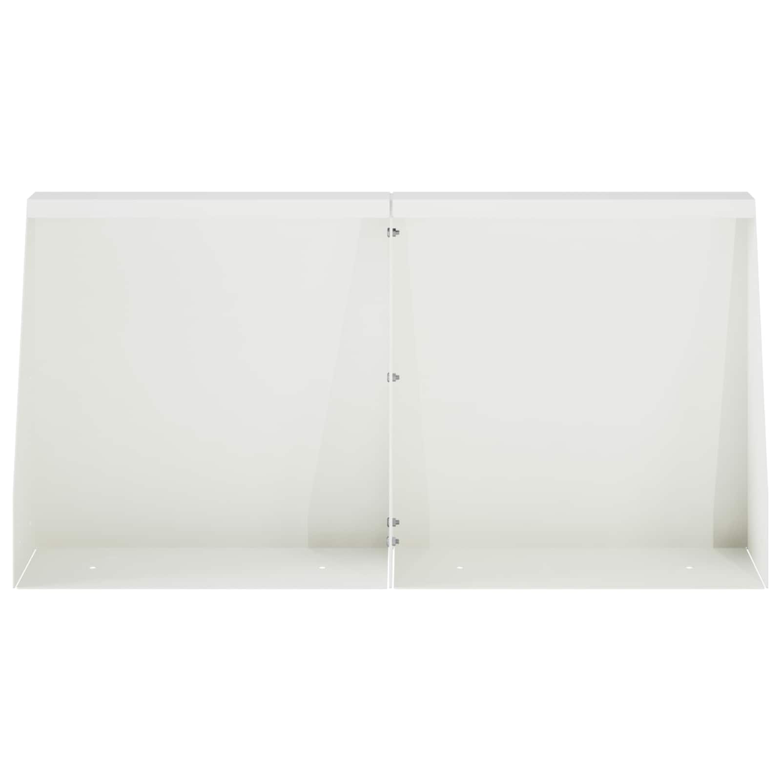 Zid za zadržavanje 2 kom. 40 x 12 x 30 cm Čelik Bijela