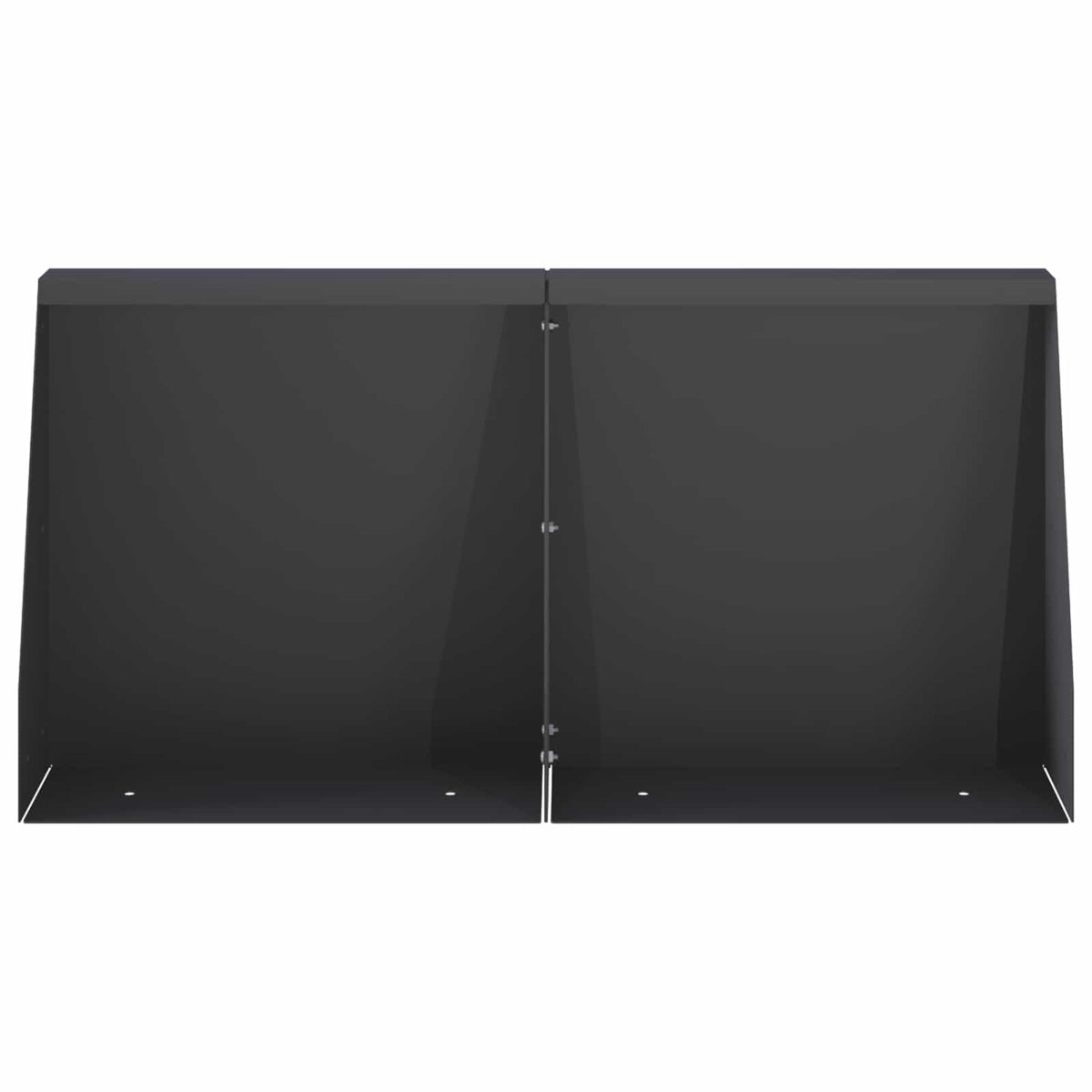 Zid za zadržavanje 2 kom. 40 x 12 x 50 cm Čelik Crna
