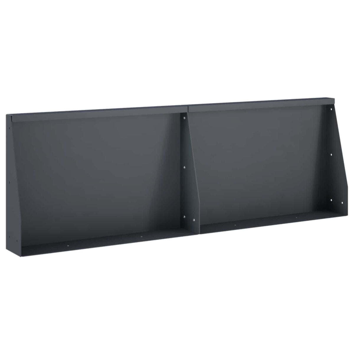 Zid za zadržavanje 2 kom. 60 x 12 x 40 cm Čelik Antracit