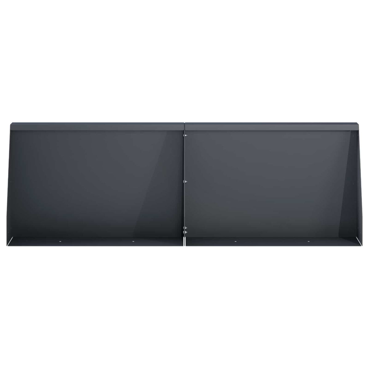 Zid za zadržavanje 2 kom. 60 x 12 x 40 cm Čelik Antracit