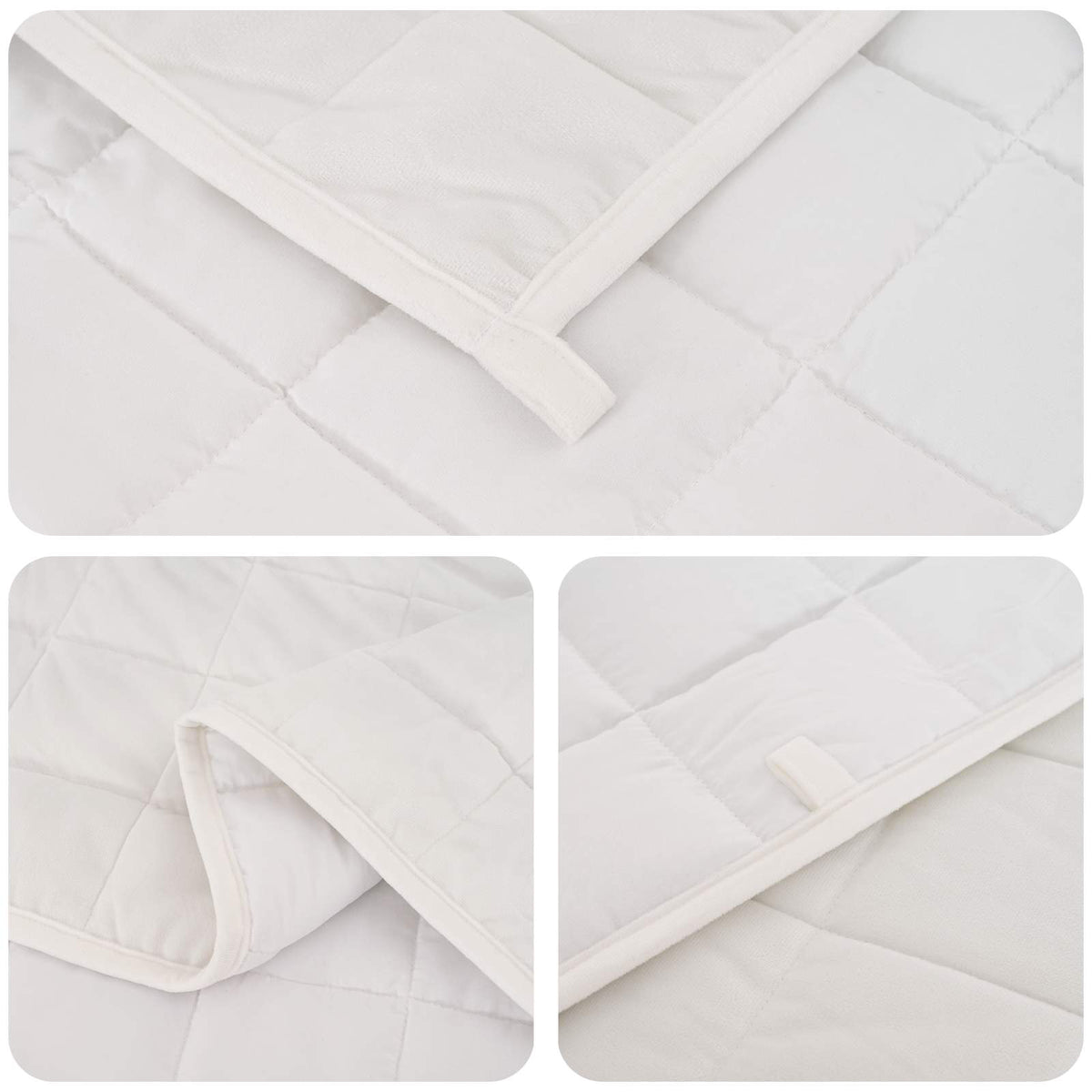Težak pokrivač Bijela 200 x 230 cm 13 kg 100% Pamuk 205T