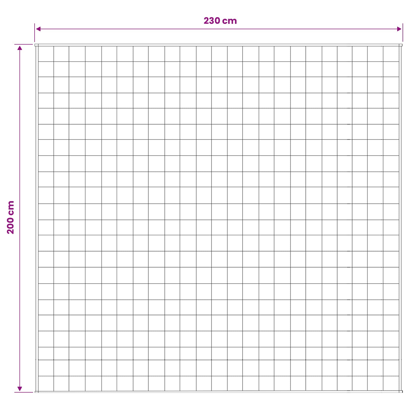 Težak pokrivač Bijela 200 x 230 cm 13 kg 100% Pamuk 205T