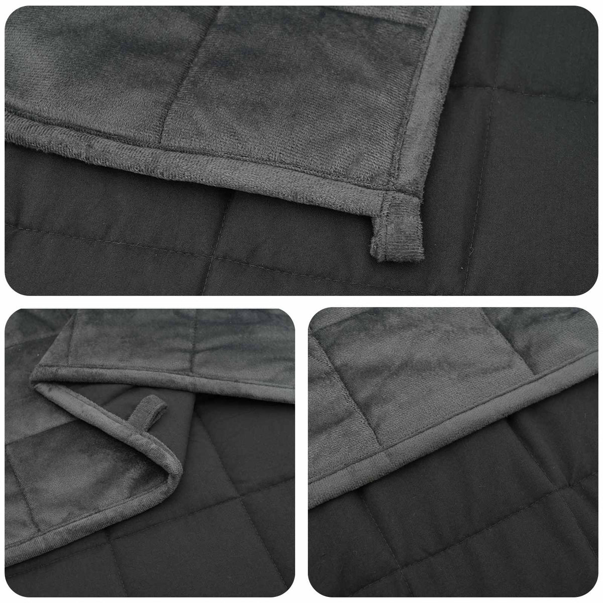 Težak pokrivač Antracit 200 x 220 cm 13 kg 100% Pamuk 205T