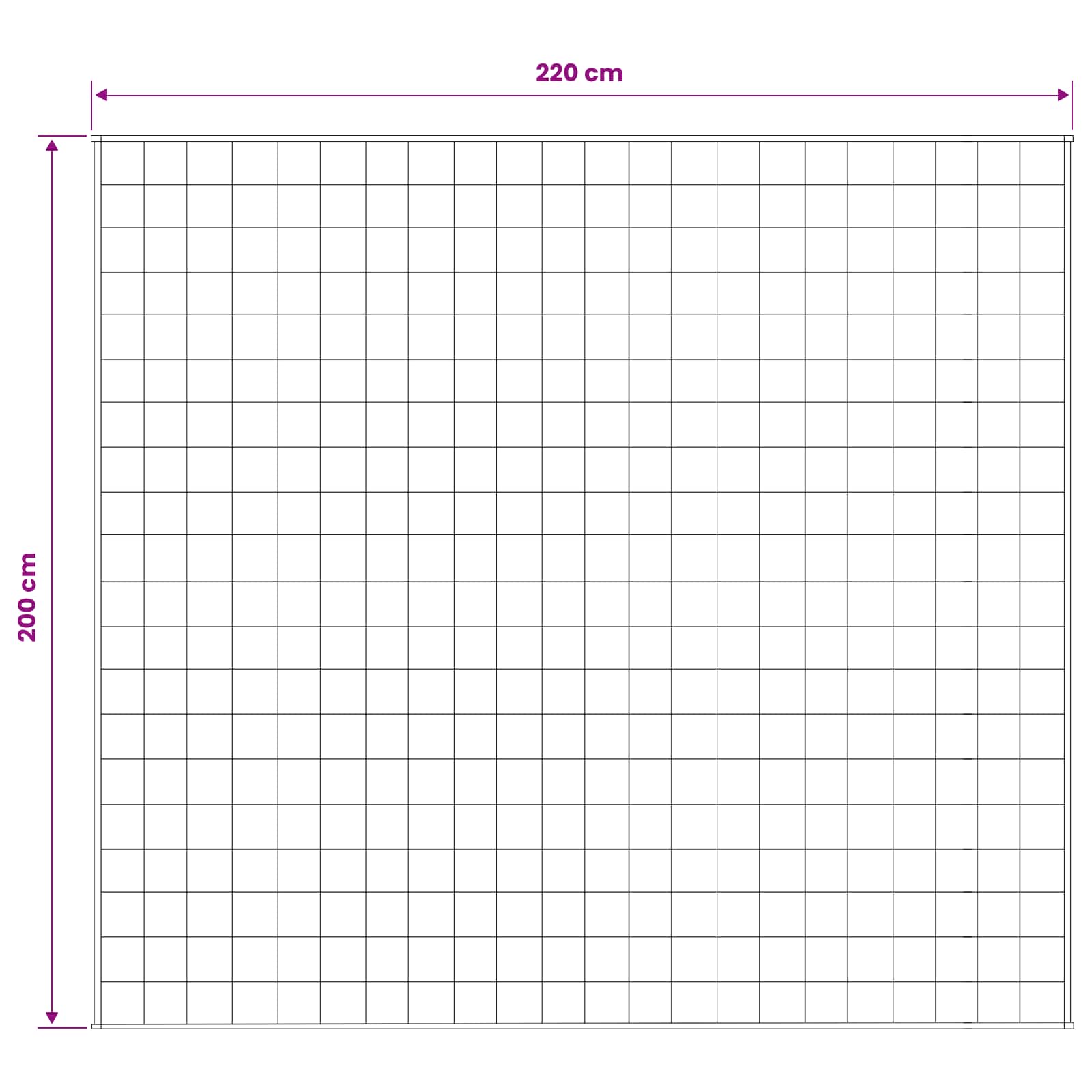 Težak pokrivač Antracit 200 x 220 cm 13 kg 100% Pamuk 205T