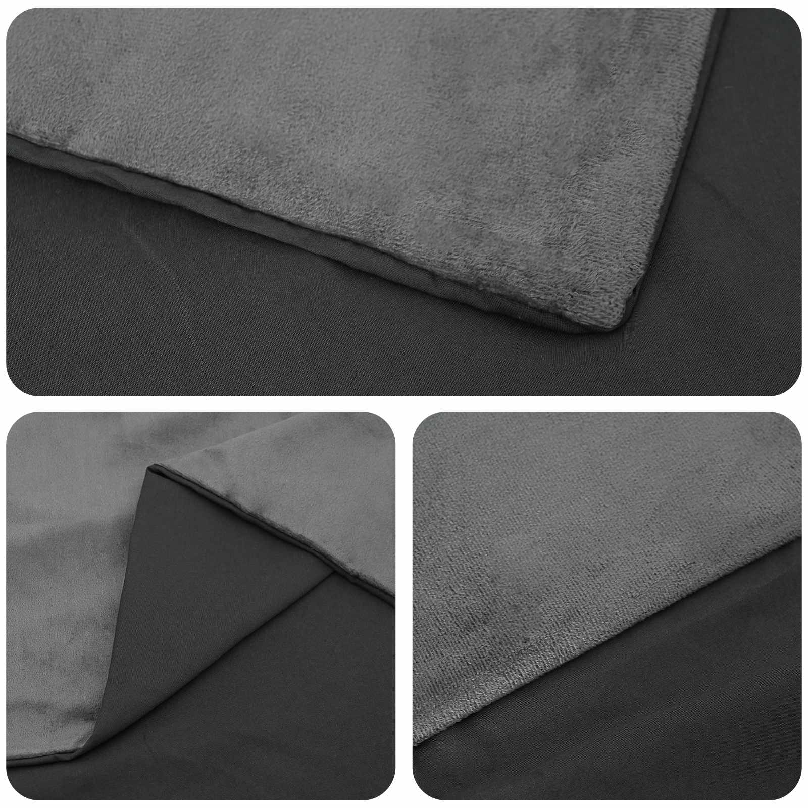 Težak pokrivač Antracit 200 x 220 cm 13 kg 100% Pamuk 205T