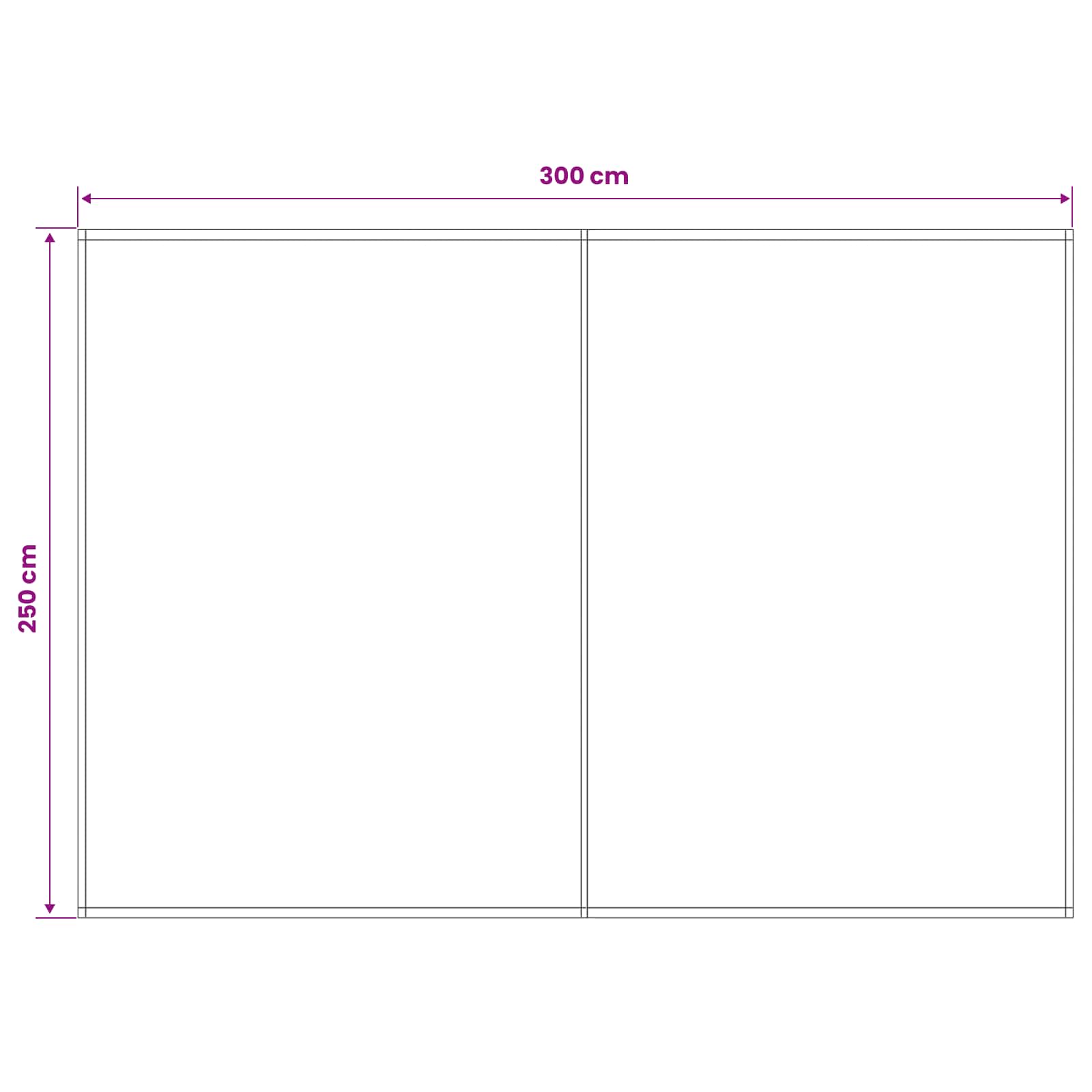Zamjensko platno za tendu Crvena i bijela 300 x 250 cm