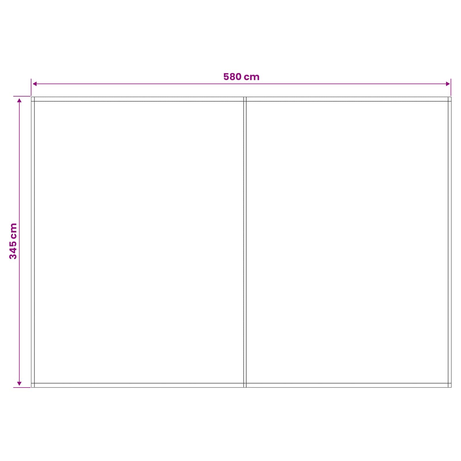 Zamjensko platno za tendu Zelena i bijela 600 × 350 cm