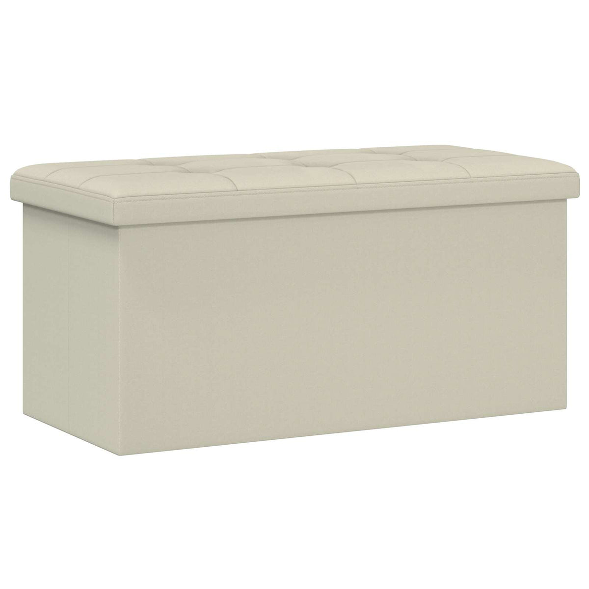 Sklopiva klupa za pohranu Bijela 180 kg 80 L 77 x 38 x 38 cm