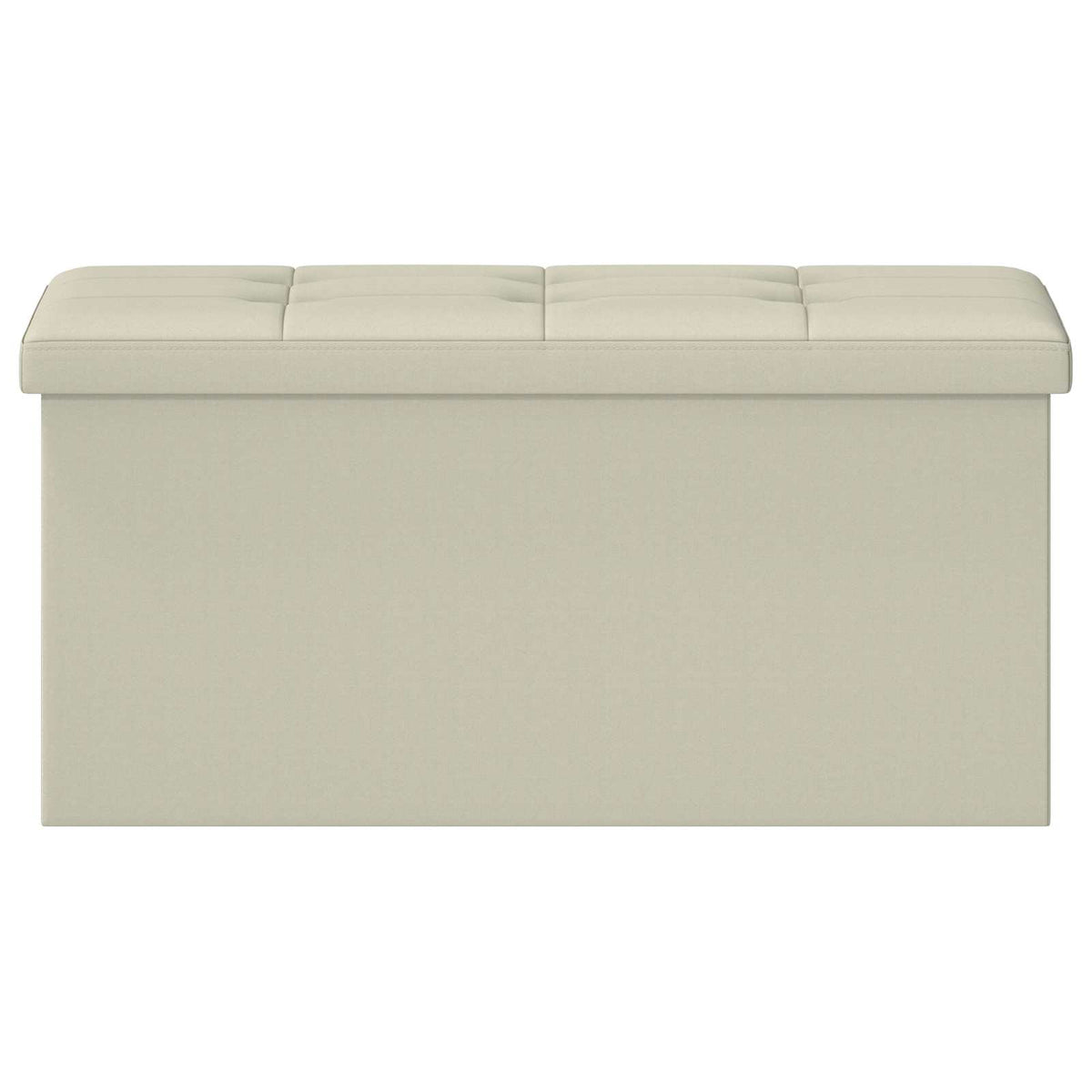 Sklopiva klupa za pohranu Bijela 180 kg 80 L 77 x 38 x 38 cm