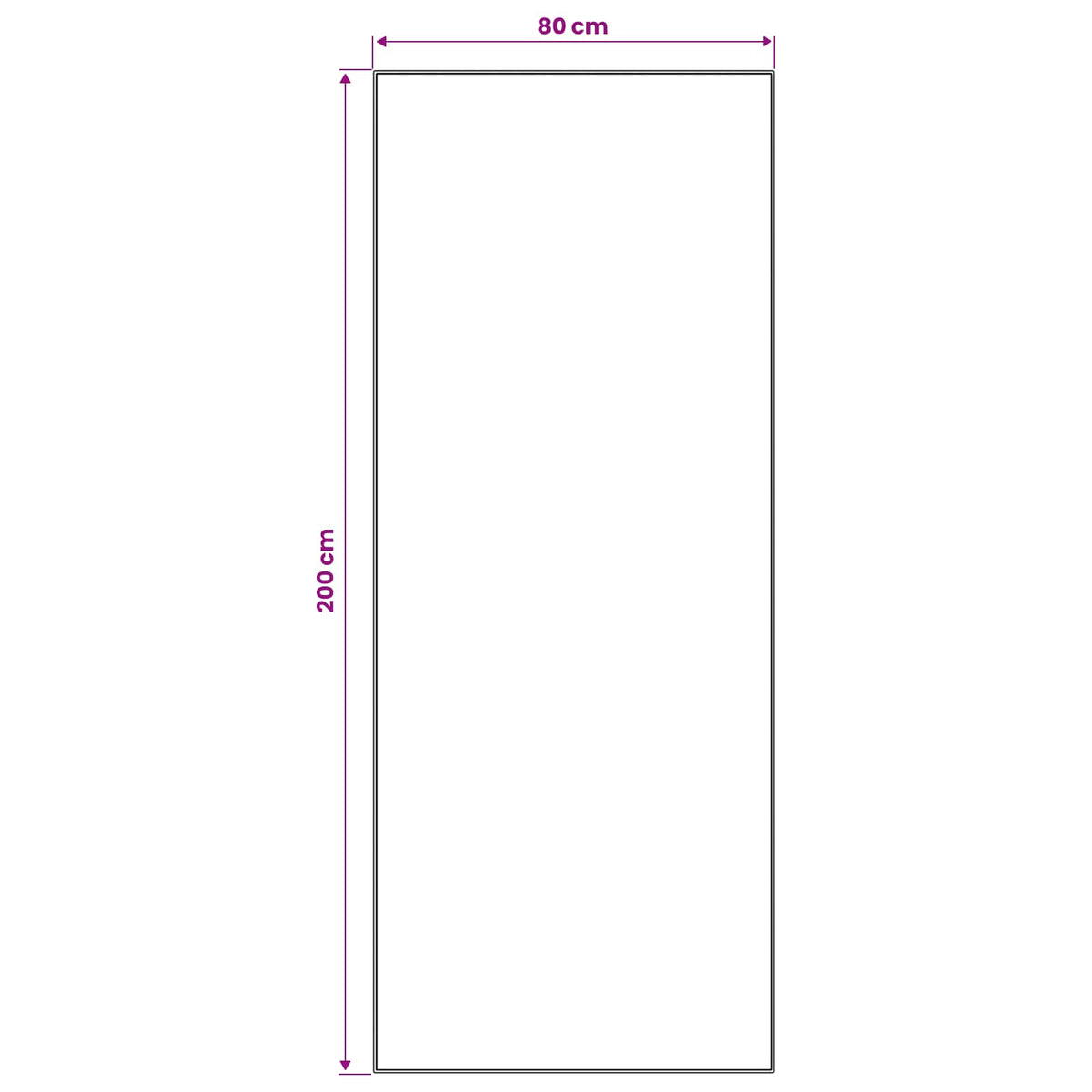 Traka za tepih LESAKA Smeđa 80 x 200 cm Dijamantni baršun