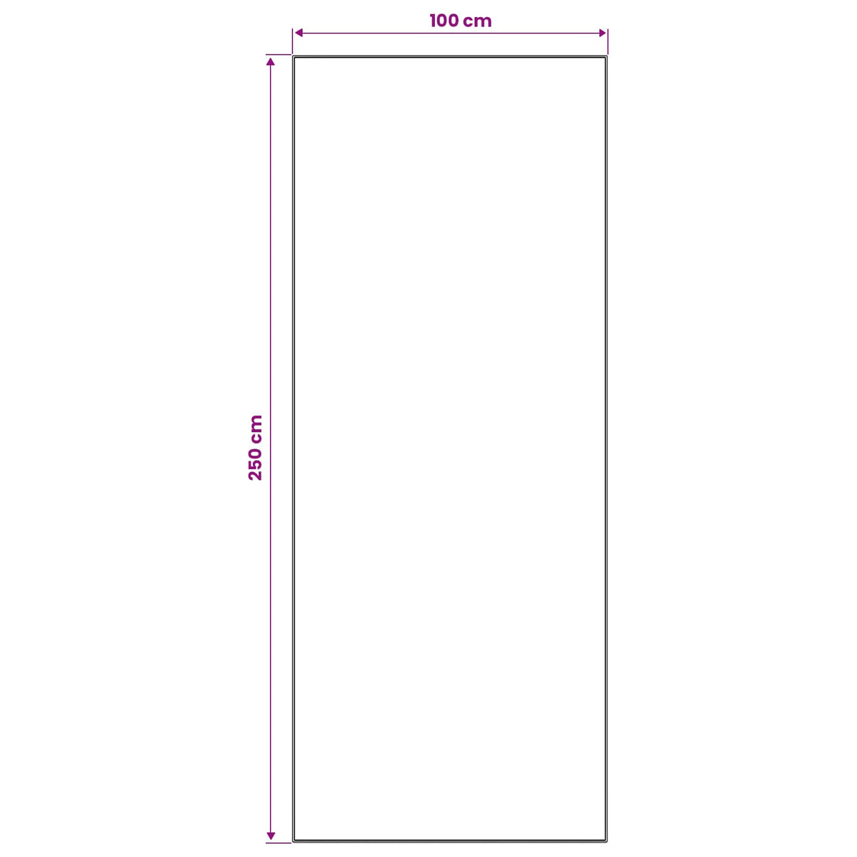 Traka za tepih LESAKA Smeđa 100 x 250 cm Dijamantni baršun