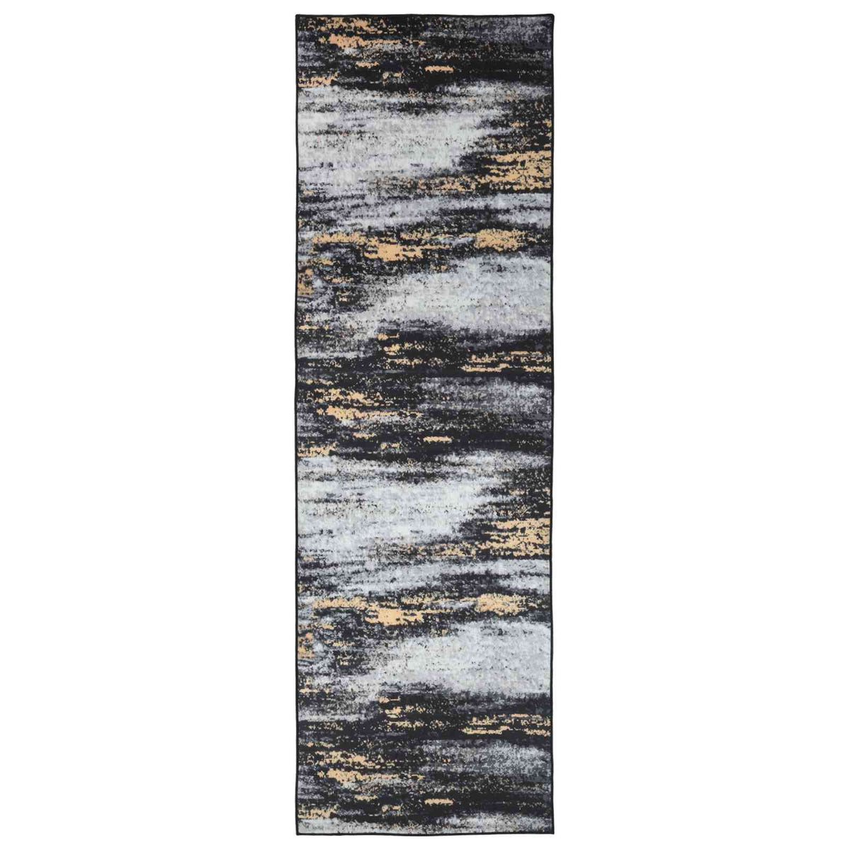 Traka za tepih LESAKA Crna i zlatna 80 x 450 cm