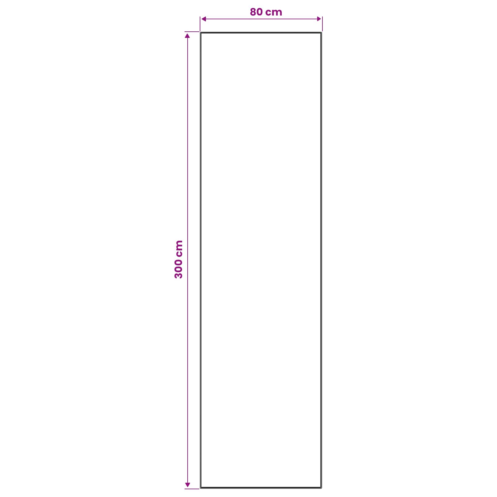 Traka za tepih LESAKA šareni 80 x 300 cm Dijamantni baršun