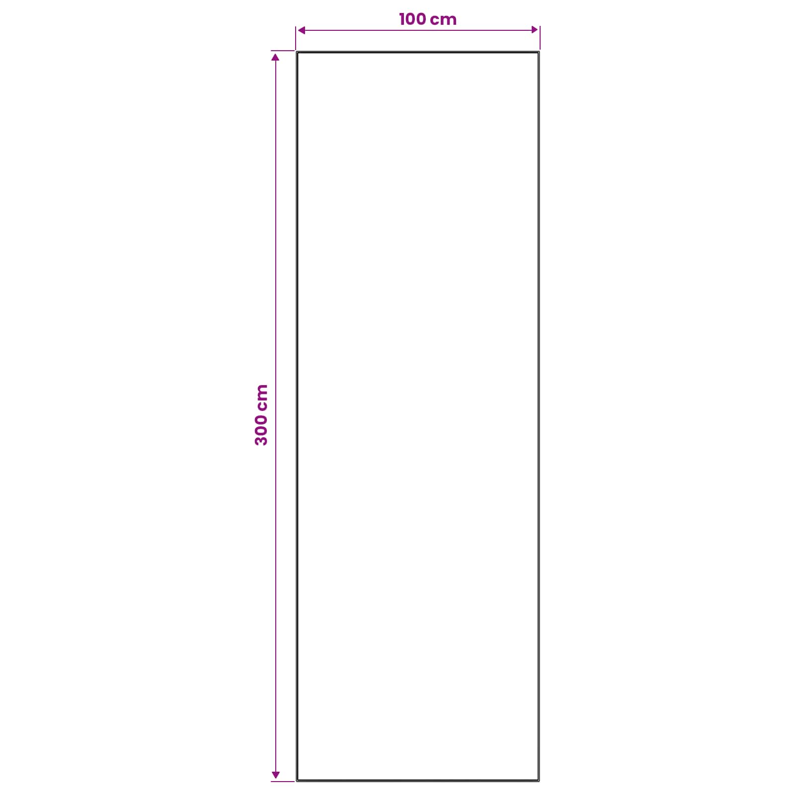 Traka za tepih LESAKA šareni 100 x 300 cm Dijamantni baršun