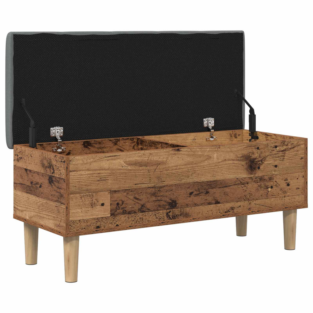 Klupa za odlaganje s jastučićem Drvo hrasta 102 x 42 x 46 cm