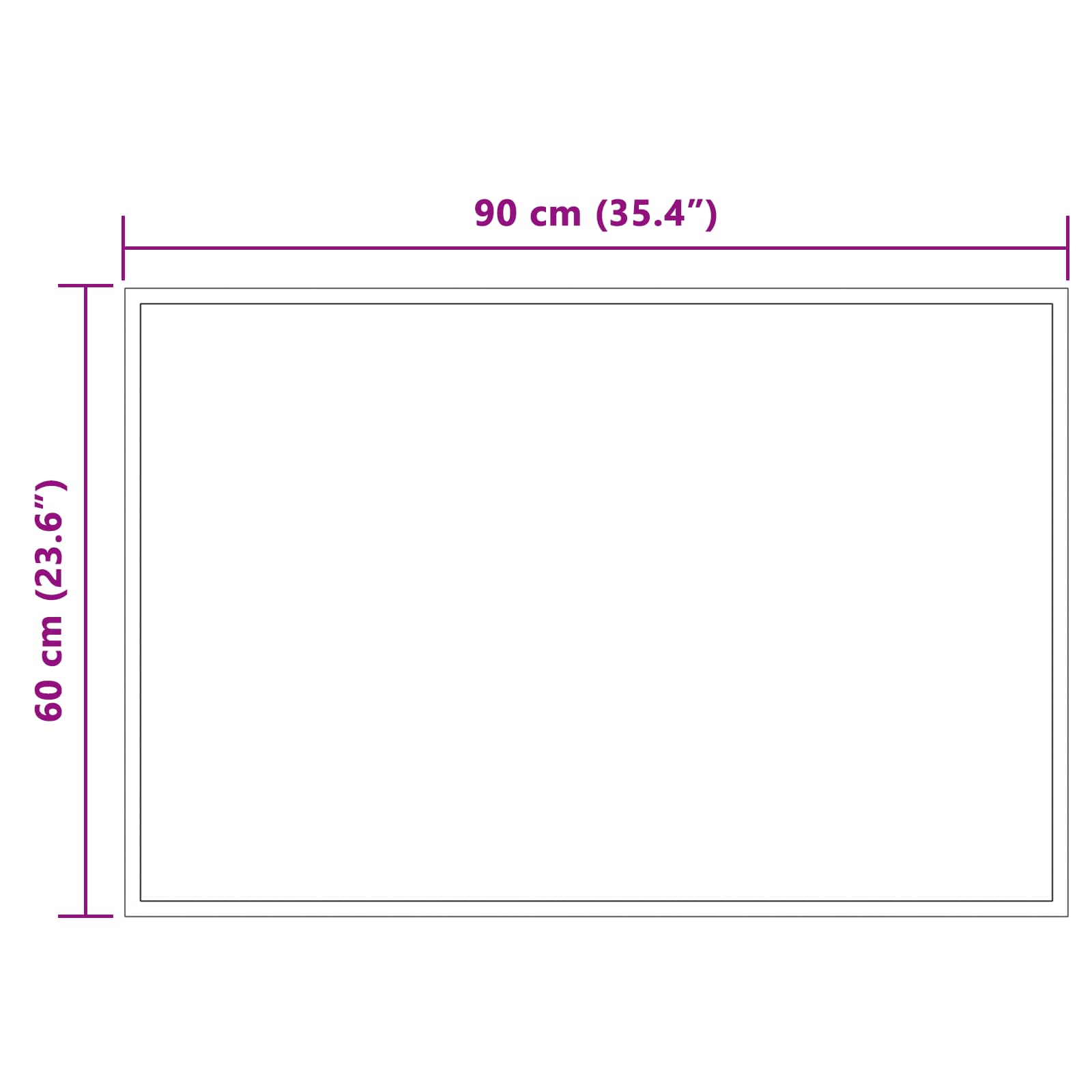 LED kupaonsko ogledalo s ogledalom *Transparent*an 90 x 60 cm