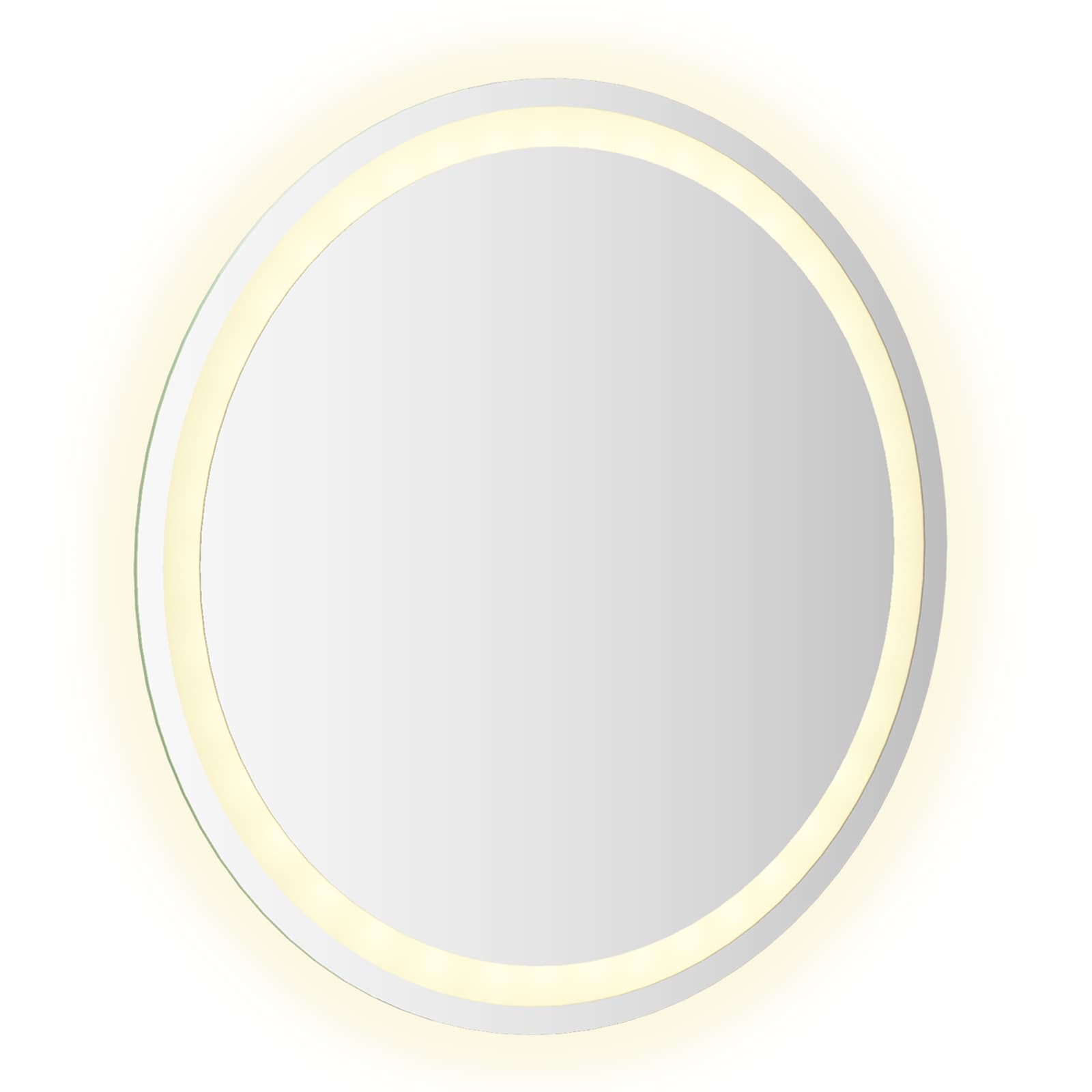 LED kupaonsko ogledalo s ogledalom *Transparent*an Ø 60 cm