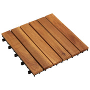 Pločice za decking 20 pcs Smeđa 30 x 30 cm Acacijsko drvo