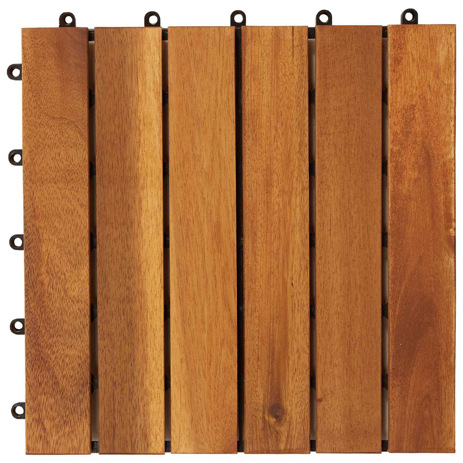 Pločice za decking 20 pcs Smeđa 30 x 30 cm Acacijsko drvo