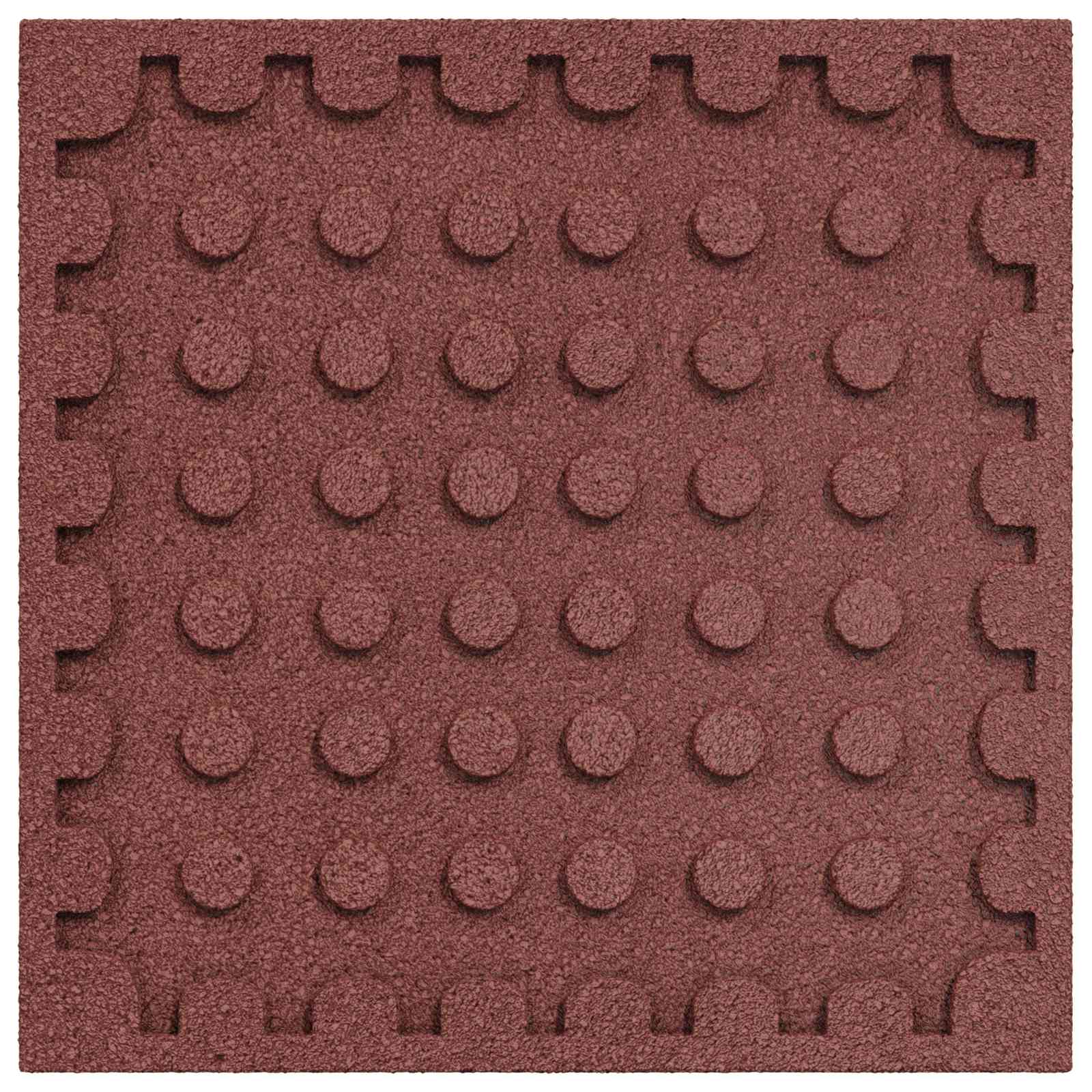Ploče za zaštitu od padova 12 pcs Crvena 50 x 50 cm Guma