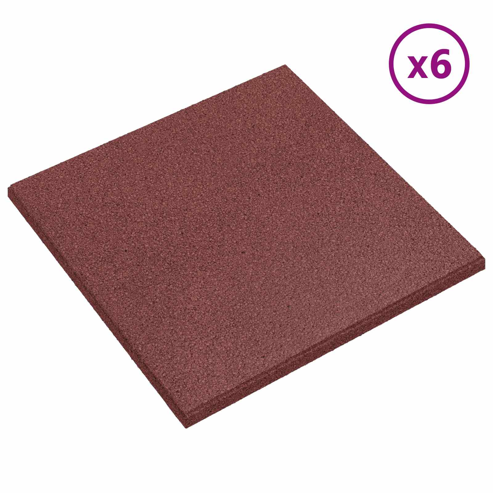 Ploče za zaštitu od padova 18 pcs Crvena 50 x 50 cm Guma