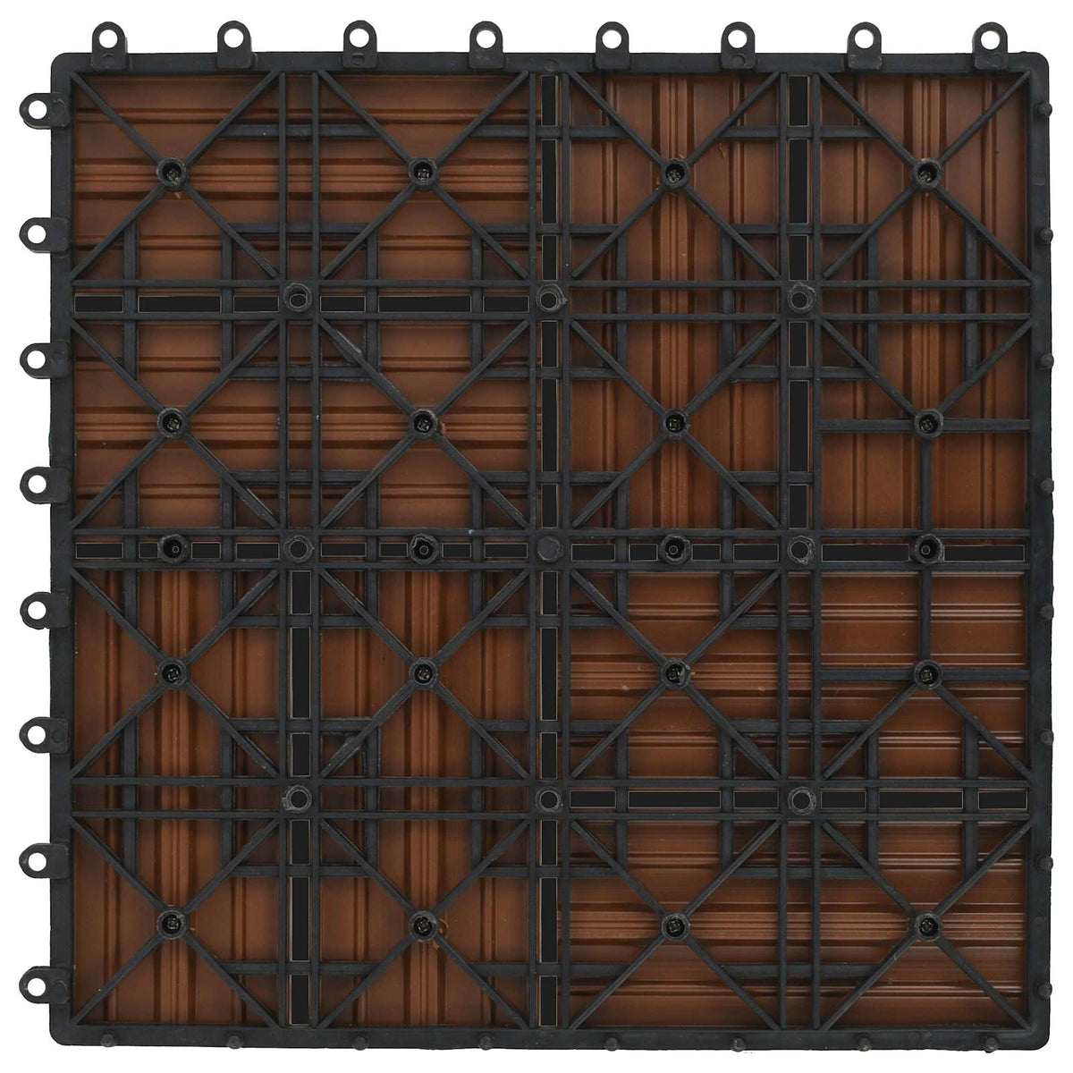 Pločice za decking 22 kom. Smeđa 30 x 30 cm WPC