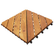 Pločice za decking 20 kom. Smeđa 30 x 30 cm Acacijsko drvo