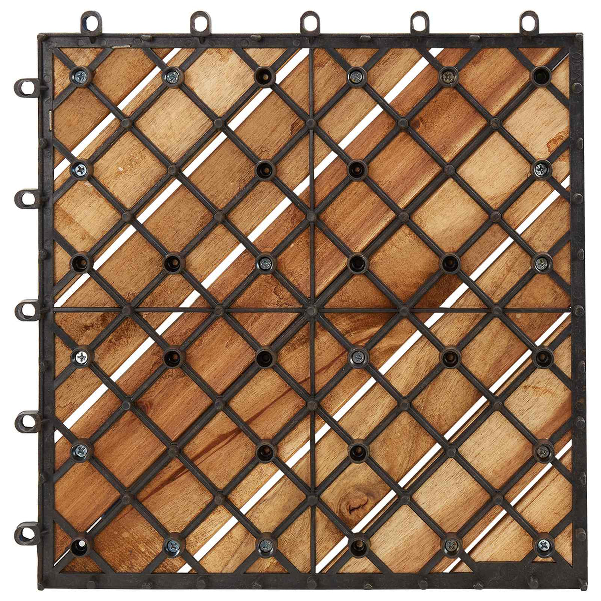 Pločice za decking 20 kom. Smeđa 30 x 30 cm Acacijsko drvo