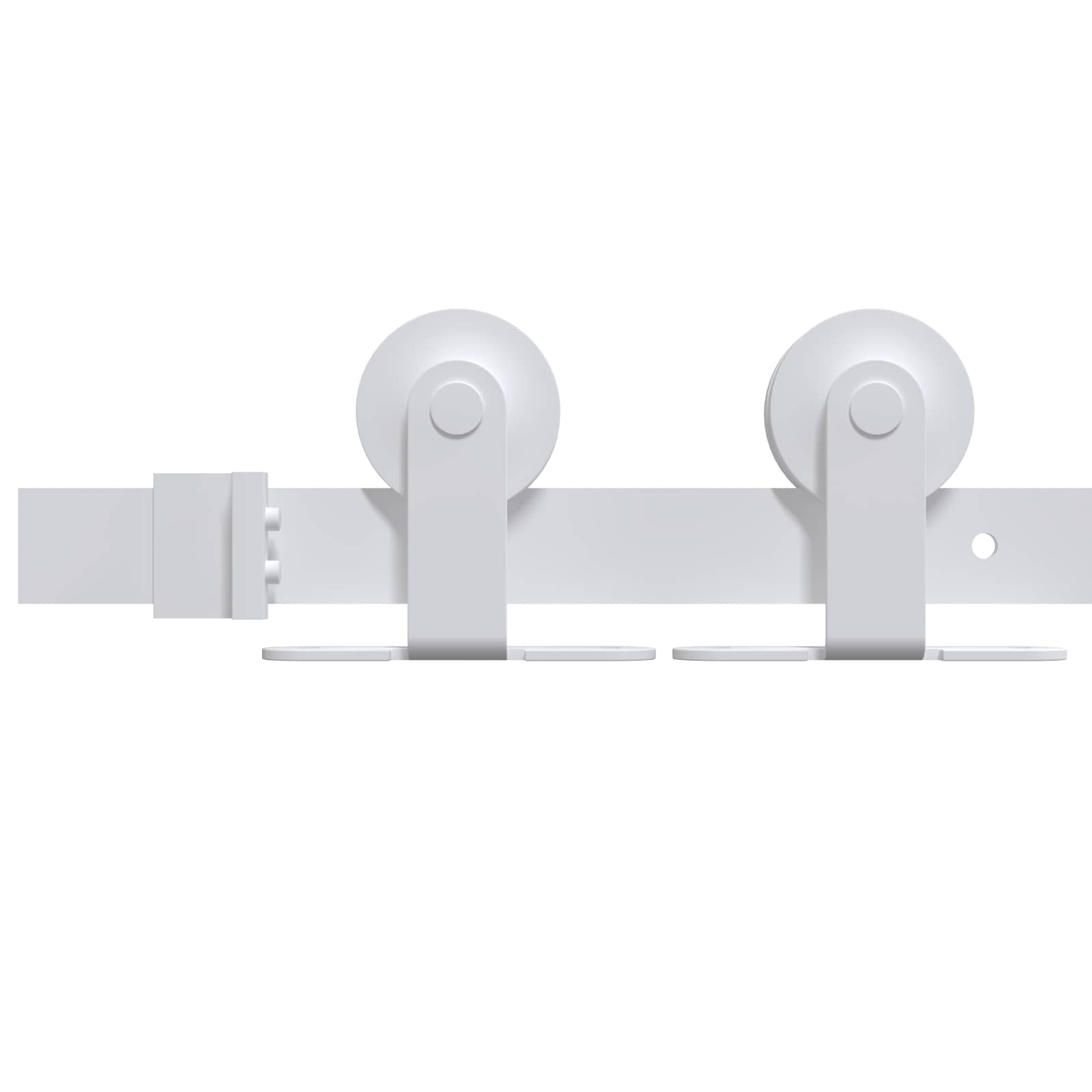 Klizna vrata Prirodna i bijela 95 x 210 cm Čvrsta borovina