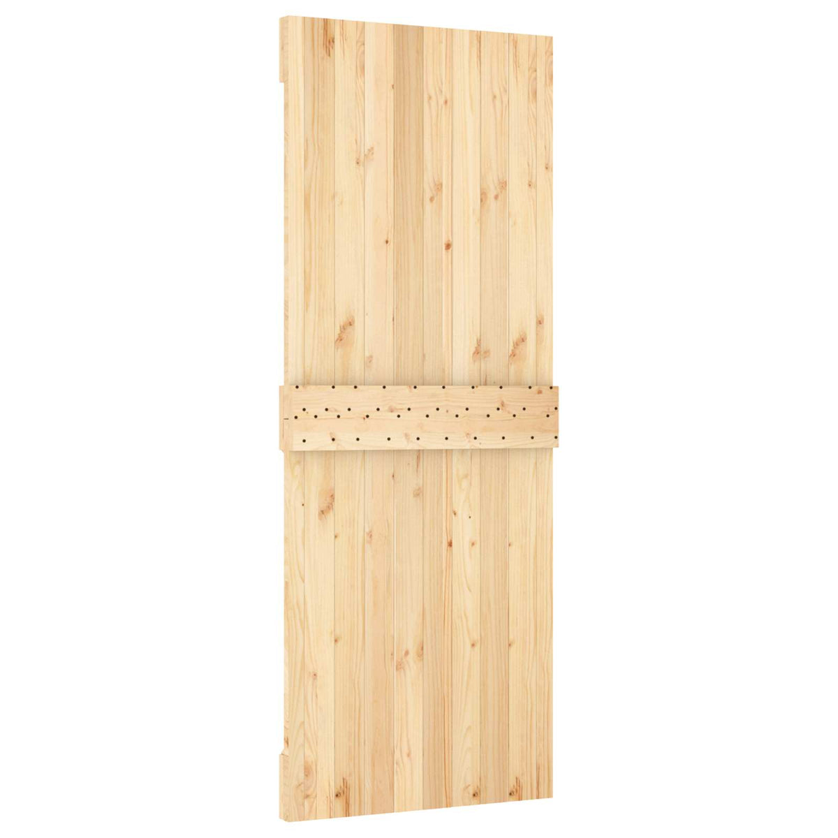 Klizna vrata Prirodna i bijela 90 x 210 cm Masivna borovina