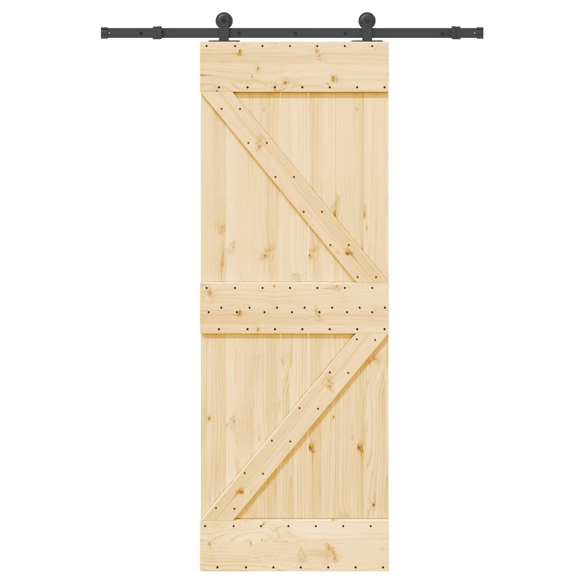 Klizna vrata NARVIK 70 x 210 cm (152,5 cm) Prirodna i crna