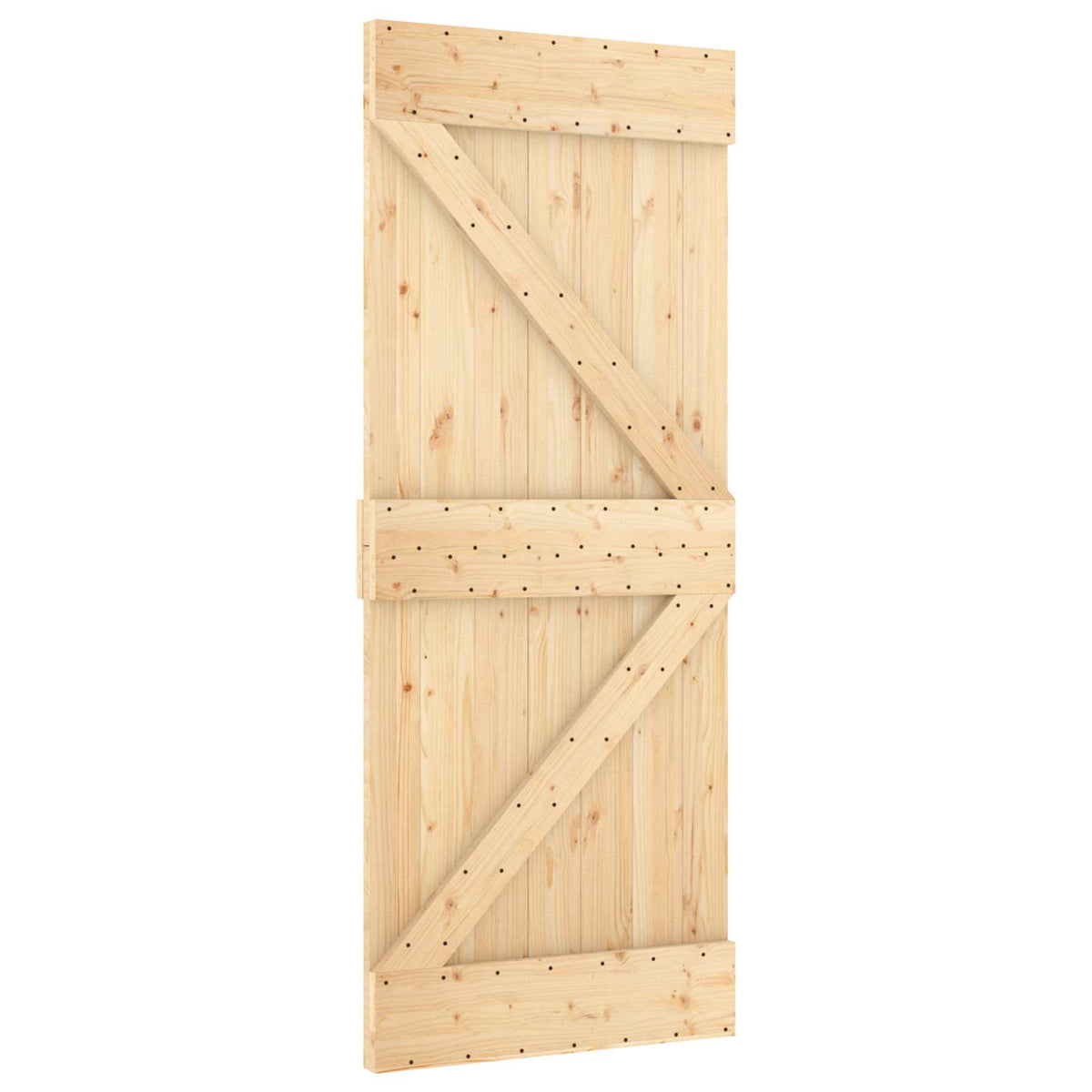 Klizna vrata NARVIK Prirodna i crna 85 x 210 cm (213,5 cm)