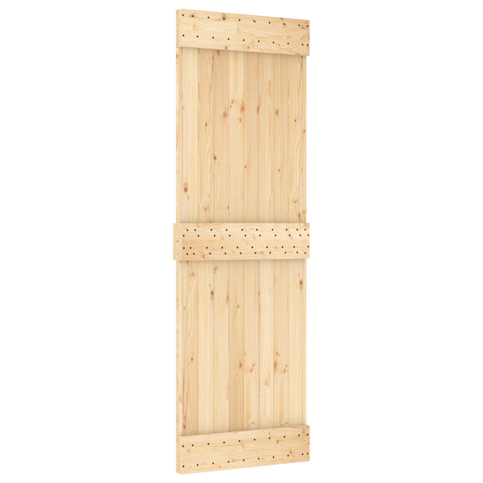 Klizna vrata NARVIK Prirodna i crna 70 x 210 cm (152,5 cm)