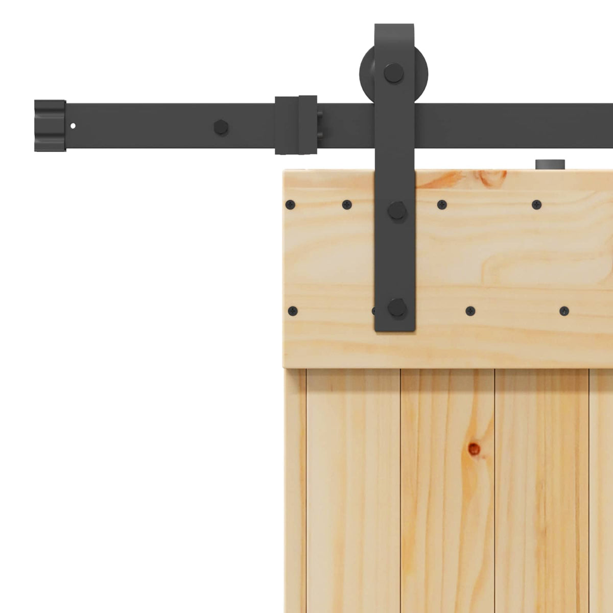 Klizna vrata NARVIK Prirodna i crna 80 x 210 cm (152,5 cm)