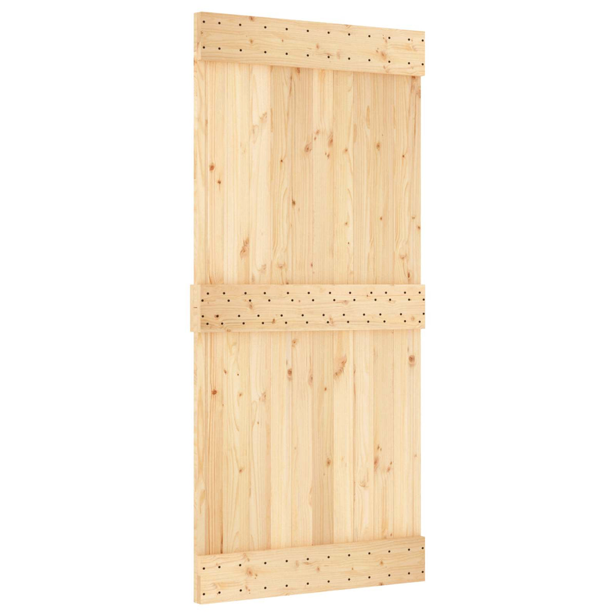 Klizna vrata NARVIK Prirodna i crna 95 x 210 cm (213,5 cm)