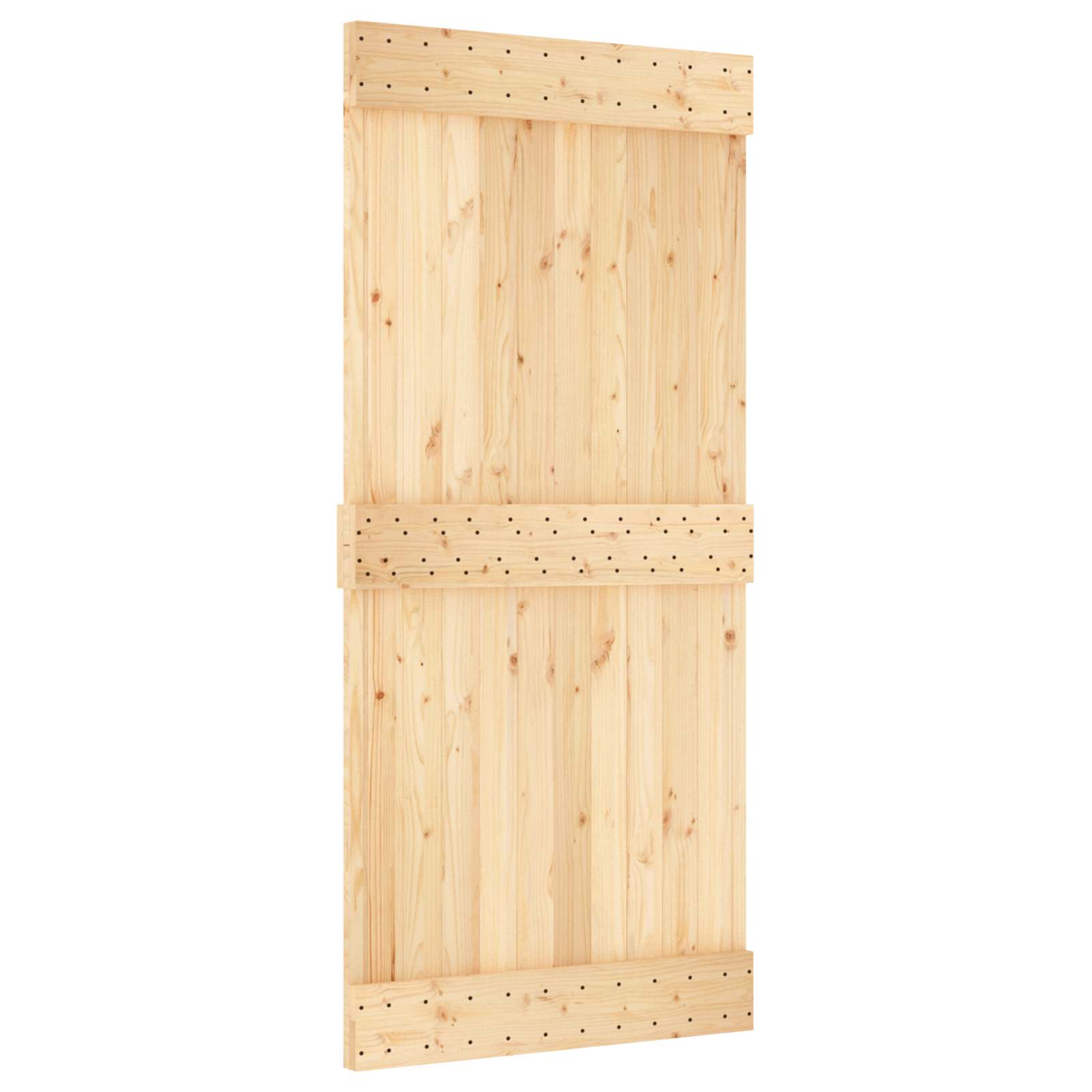 Klizna vrata NARVIK Prirodna i crna 100 x 210 cm (213,5 cm)